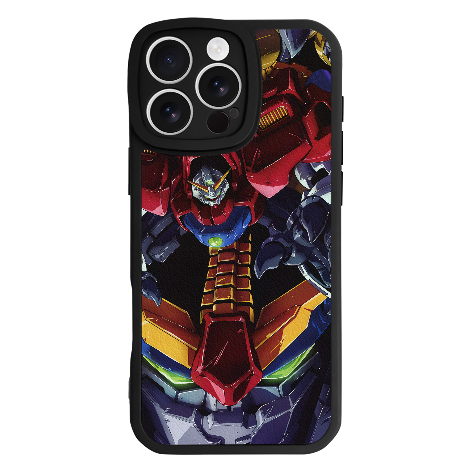 （画像用） 機動戦士ガンダム Mobile Suit Gundam 【iPhone 16シリーズ対応】シリコンスマホケース（レザー調） 材質：シリコン